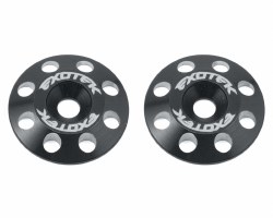 Exotek Flite V2 16mm Aluminum Wing Buttons (2) (Black)