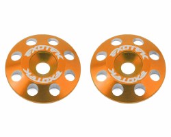 Exotek Flite V2 16mm Aluminum Wing Buttons (2) (Orange)