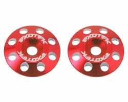 Exotek Flite V2 16mm Aluminum Wing Buttons (2) (Red)