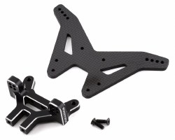 Exotek TLR 22S Drag 4mm Carbon Rear Tower Set (Black)