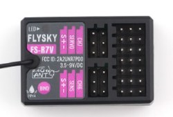 Flysky 2.4Ghz 7 Ch. Receiver w/ ANT & Gyro (2 way, ext antenna)