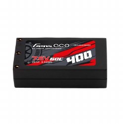Gens Ace 400mAh 2S 60C 7.6V HV Hardcase Lipo w/ XT-60 Plug