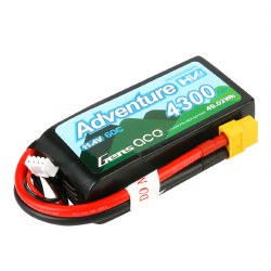 Adventure High Voltage 4300mAh 3S1P 11.4V 60C Lipo Battery with XT60 Plug for RC Crawler 89x42x30mm