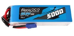 G-Tech 5000mAh 6S 22.2V 45C LiPo Battery Pack with EC5 Plug Soft Pack