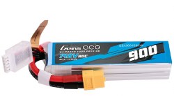 Gens Ace 900mAh 4S 80C 14.8V Lipo Battery Pack with XT60 Plug