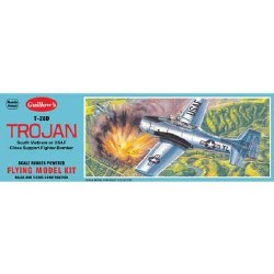 1/30 N.A. T-28D Trojan Rubber Powered Model Kit