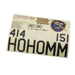 Decals Petie 2nd, w/Swastika, P-51 60 Blue NoseARF