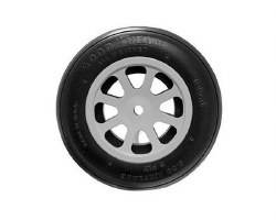 Robart 5 AlumWheel&Tire White:F4U-1D Corsair 60cc