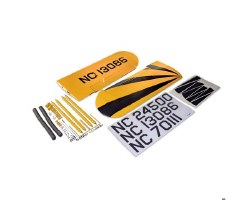 Clipped Wing Set with Struts, Hardware, and Decals: J-3 Cub 10cc