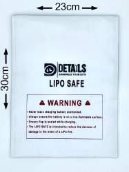 LiPo Battery Safe Bag (White) (23x30cm)