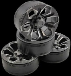 1.9" Aluminum Beadlock Wheels  - Petals (4) (Ti-Color)