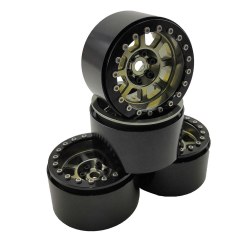 2.2" Aluminum Beadlock Wheels  - Buck (4) (Ink)