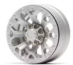 1.9" Aluminum Beadlock Wheels  - Y Style (4) (Silver)