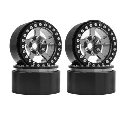 1.9" Aluminum Beadlock Wheels  - 5 Stars (4) (Black Ti)