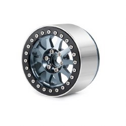 Hobby Details 2.2" Aluminum Water-Hollow Beadlock Crawler Wheels - Dark Grey (4)