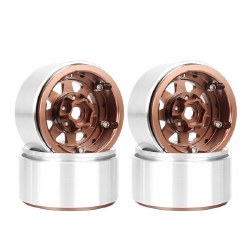 Hobby Details 1.9", 10mm offset, Aluminum Beadlock Wheel Rim - Copper (4)