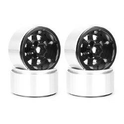 Hobby Details 1.9", 10mm offset, Aluminum Beadlock Wheel Rim - Black (4)