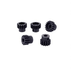 Hobby Details Mod 1 Steel Pinion Gear - Black for 5mm shaft with M4 set screw (30T)