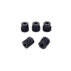 Hobby Details 32P Steel Pinion Gear - Black for 5mm shaft with M4 set screw (19T)