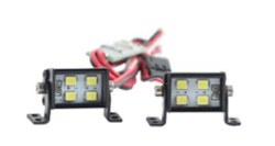 1/10 Double Row Spot Lights - 4 LED (White) 5-8V, Roof Mount, Receiver Plug 17x10.3mm  (2)