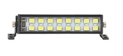 1/10 Double Row Light Bar - 16 LED (White) 5-8V, Roof Mount, Receiver Plug 52x10.3mm