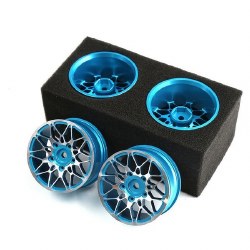Hobby Details 2.0" On Road Aluminium Alloy Drifting Wheels - Blue (4)