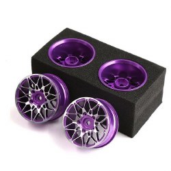 Hobby Details 2.0" On Road Aluminium Alloy Drifting Wheels- Purple (4)