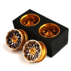Hobby Details 2.0" On Road Aluminium Alloy Drifting Wheels - Gold (4)