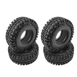 Hobby Details 1.9" Crawler Tires with Foams - Style C 4.45" OD, Width: 1.77" (4)