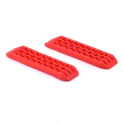 Rubber Recovery Ramps for 1/24 Cars 45.8x13x3.5mm (2)(Red)