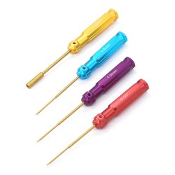 Hobby Details SCX24 HSS 4 Color Tool Set - 0.05"/1.3/1.5mm Hex & 4mm Nut Driver