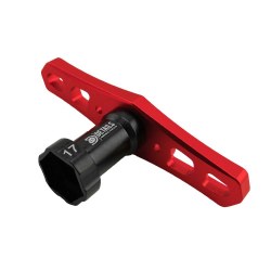 17mm Hex Nut Wrench - Red Handle