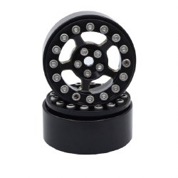 Hobby Details 1.0" Brass Five-Star Beadlock Wheel Rim set 1/18 or 1/24 Cars Fit TRX-4M/SCX24/FCX24/E