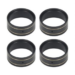 Hobby Details 1.0"  Brass Rings Wheels ID-23.8mm, OD-28.5mm, W-12mm Axial SCX24/AX24/TRX-4M (4) Weig