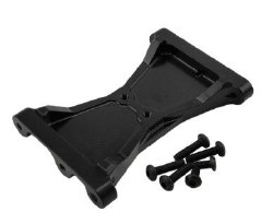 Traxxas TRX-4 Aluminum Rear Chassis Brace - Black - Partially Replaces TRA8239