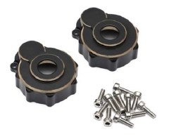Traxxas TRX-4 Brass Portal Drive Housing, Outer (Front or Rear) (2) - Black, Weight: 83g - Replaces