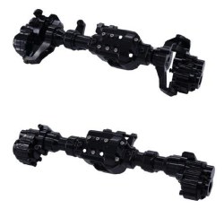 Traxxas TRX-4 Aluminum Front Axle and Rear Axle - Black (2) (Gears and Axles not included)