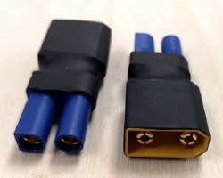 XT90 (m) to EC% (f) adaptes (2 pcs)