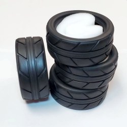 1/10 Rubber Onroad Tire w/insert x4pcs