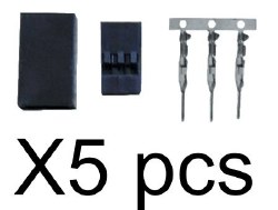 Female Servo Ends (5 pcs)