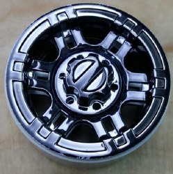 Wheels 1.9" Beadlock, Plastic, Black Chrome (4)