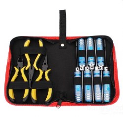 0-in-1 Tool Kit: Hex Driver 1.5mm, 2.0mm, 2.5mm Nut Driver:4.0mm. 5.5mm, 7.0mm & 8.0mm, 3 x pliers