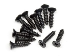 TP Flat Head Screw, M2.6X12mm, Bullet MT/ST (12pcs)