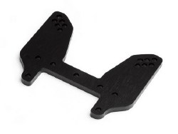 Front Shock Tower, 4mm, Black (Trophy Buggy)