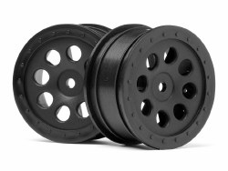 ST-8 Wheel, Black, 0mm Offset, (2pcs)
