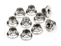 Flanged Lock Nut, M3 (10pcs)