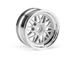 HRE C90 26mm Wheel, 6mm Offset, Chrome/White (2pcs)