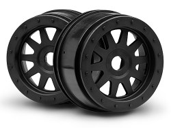 TR-10 Glue-Lock Wheel, 120X60mm, Black, Super SC5 Flux (2pcs)