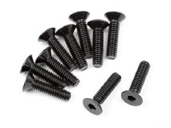 Flat Head Screw, M2.5X10mm, Hex Socket, (10pcs), Venture