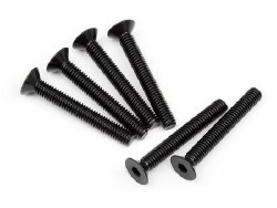 Flat Head Screw, M4X30mm, Hex Socket (6pcs)